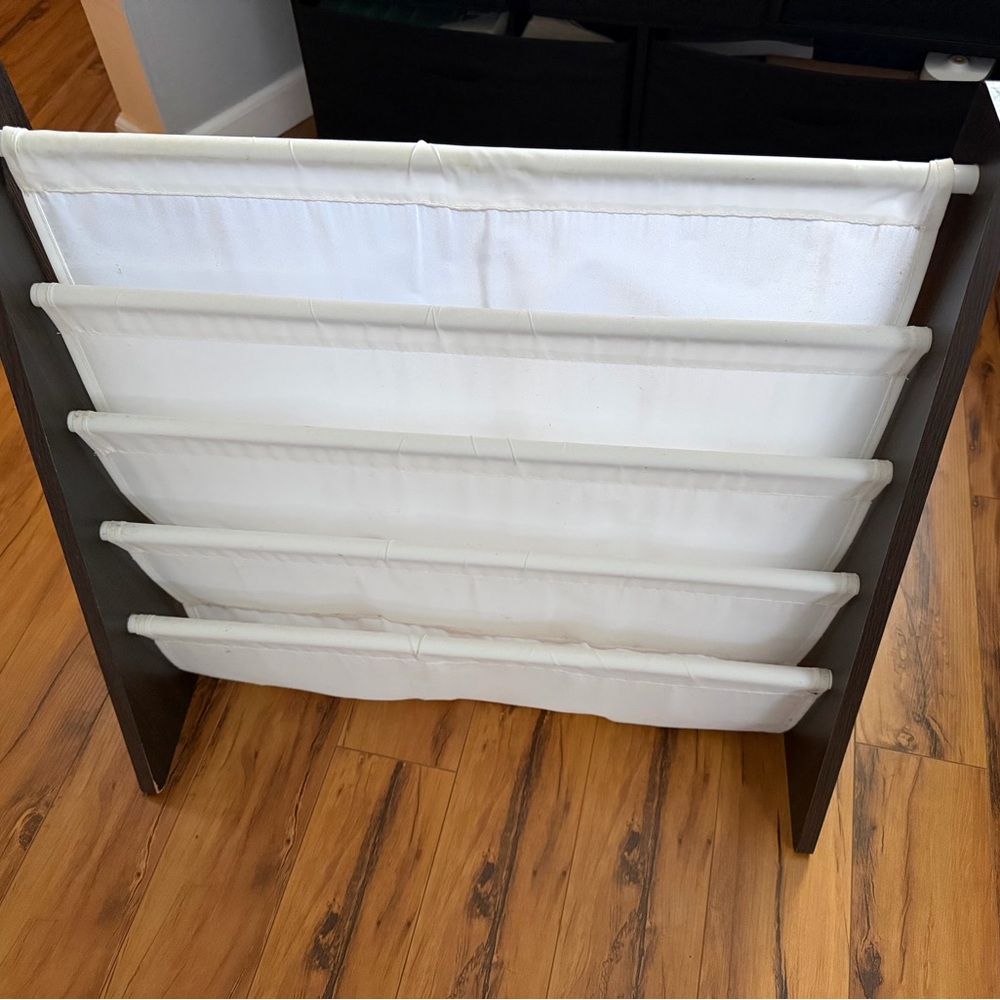 White and Brown Home Storage Organizer